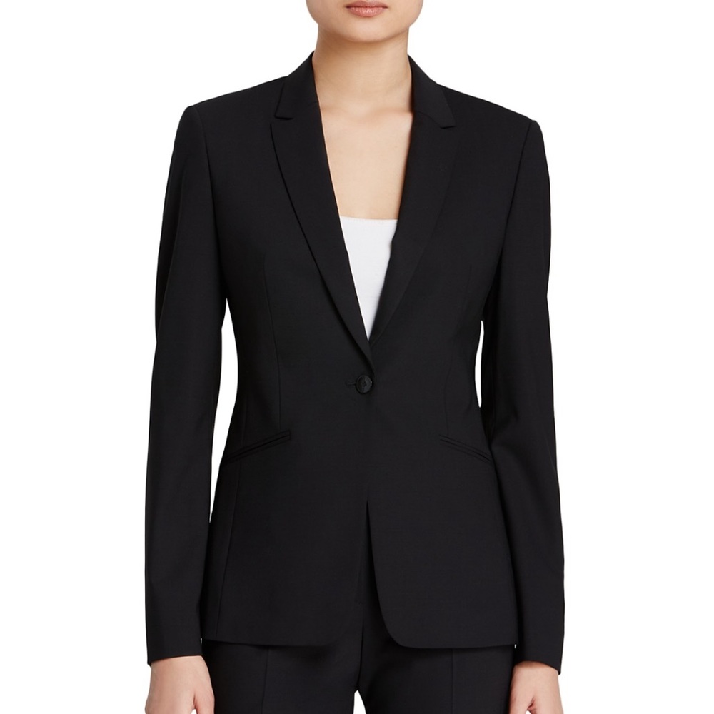 Hugo Boss Janina Fundamental Blazer in black size 2